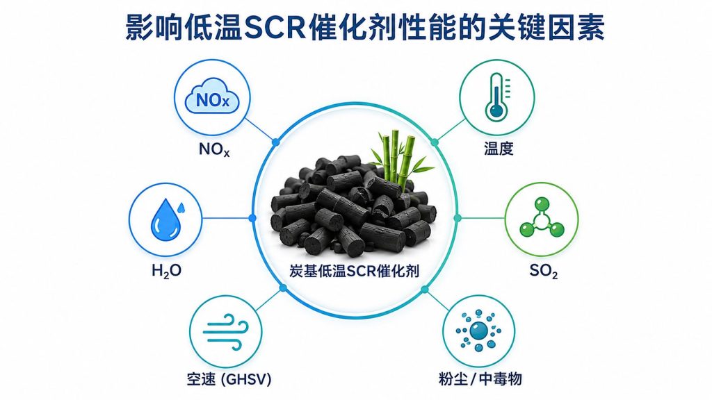 影响低温SCR脱硝催化剂性能的主要烟气参数