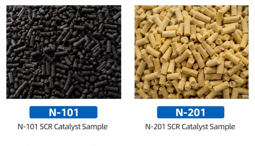 DAQI Technology N-101 and N-201 low-temperature SCR DeNOx catalyst samples