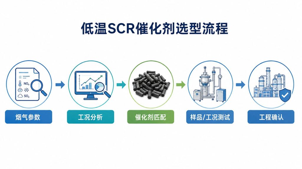 工业低温SCR脱硝催化剂选型与测试流程