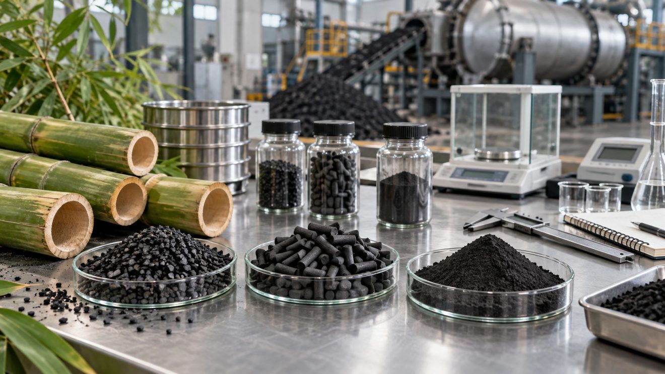 How to Select Bamboo Activated Carbon Iodine Value, BET, Ash, Hardness and Particle Size